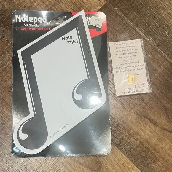 Musical Note Notepad - Picture 1 of 1